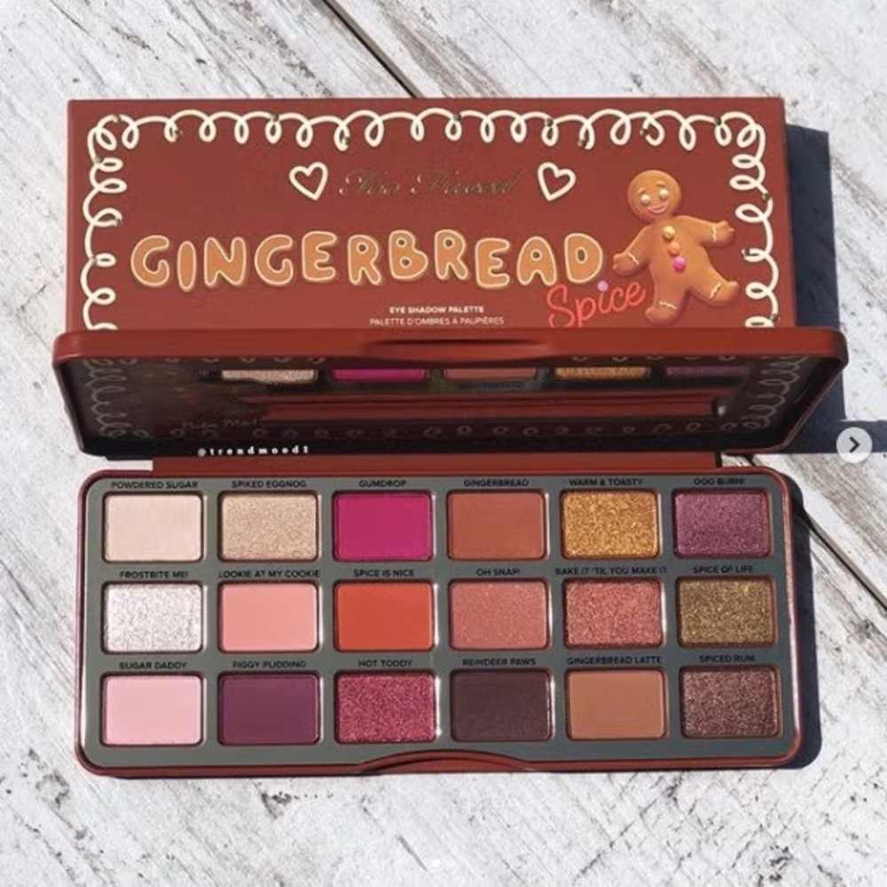 🆕🍪 Gingerbread Spice Eyeshadow Palette - Too Faced - NEW IN BOX - Picture 2 of 4